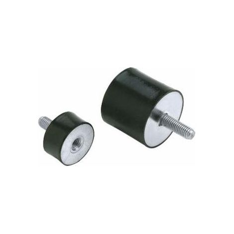 Amortisseur en caoutchouc type B femelle/mâle, Fi 40x30 mm, M8x10 mm, M8x23 mm, cylindrique 84249 (1/2)
