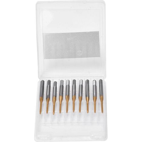 Taraude - Acier Rapide Revêtu - Filetage Grossier M1 1x0 25 - Pour Acier Inoxydable - Lot De 10 (1/5)