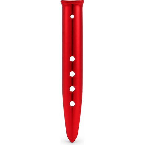 Piquet de tente plage en aluminium U 23 cm rouge ultraléger (1/5)