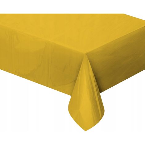 Tischdecke aus Folie, Gold, glänzend, 137 x 183 cm