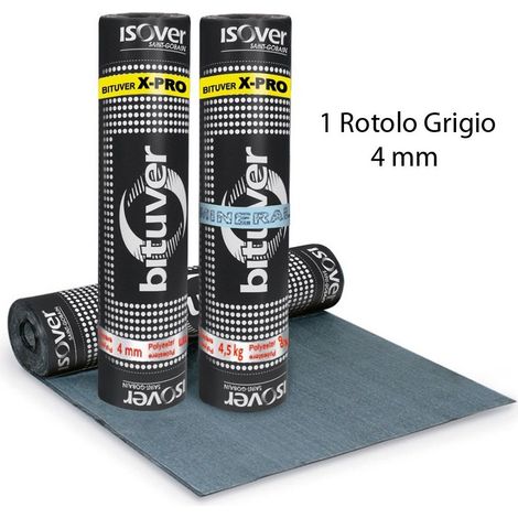 Guaina Bituver Xb10 Mineral 4 Kg/M2 -10C Grigio - 10 Mq (1/2)