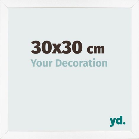yd. - Cadre photo 30x30 - Blanc Mat - MDF - Bologna
