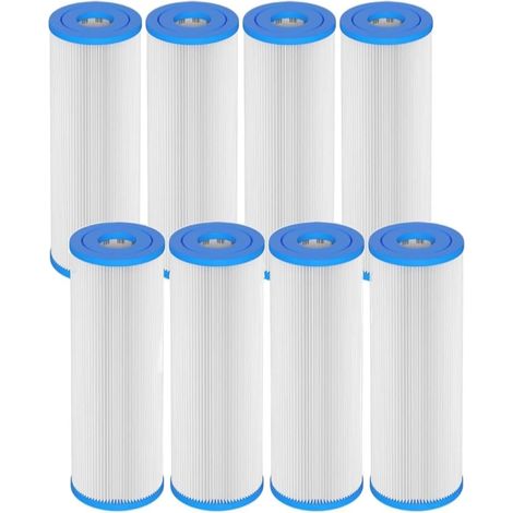 (2 pièces) Filtre à eau pour bain glacé 25,4 cm x 6,4 cm, filtre plissé à sédiments pour bain froid. (1/4)