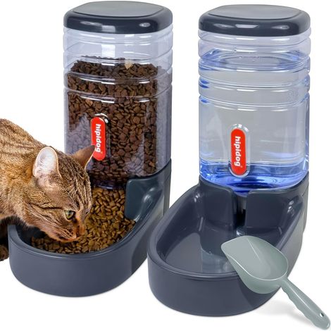 Mangeoire Automatique pour Animaux de Compagnie de Petite et Moyenne Taille - 3,8 l bleu