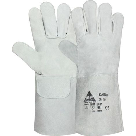 Hase Kairo Schweißerhandschuh aus Rindspaltleder Größe 10 6 Stk (1/2)