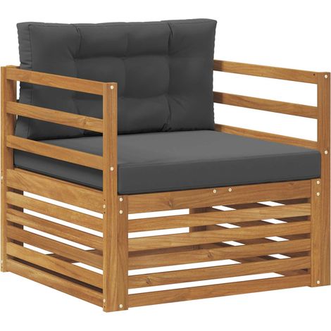 Maison Exclusive - Outdoor-Sofa Massives Akazienholz und Polyeste