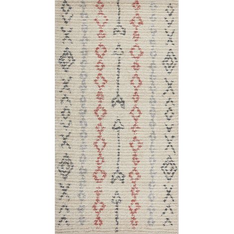 Rug DISPUR Beige 80 x 150 cm Cotton (1/5)