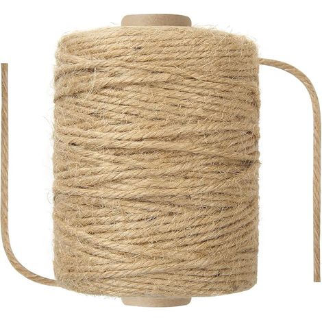 3 mm x 100 mètres Corde de Chanvre Sisal Naturel Corde épaisse pour Chat Arbre Griffoir, Jardin, Reliure, Artisanat Matériel d'emballage (1/5)