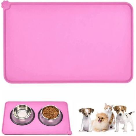 Dog Bowl Mat - 1 piece, Silicone Dog Bowl Mat - Non-slip/Food (1/5)