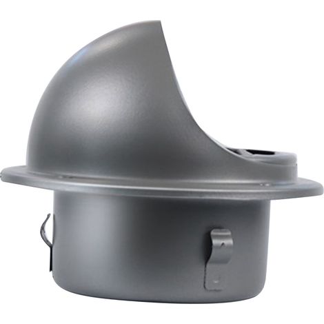Chapeau de ventilation mural coupe-vent, finition soignée, installation facile, acier inoxydable 304, pour hottes aspirantes et ventilateurs d'extraction muraux, 100 mm / 3,9 pouces. (1/5)