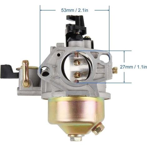 Kit de remplacement de carburateur pour tondeuse à gazon GX340 avec bobine d'allumage pour Honda GX390 GX 390 GX 340 13HP 11HP GX340U1 GX340R1 GX340K1 WT40XK1 WT40XK2, pièce de rechange n° 16100-ZF6-V