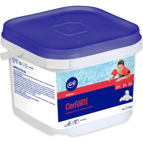Gre Cloro Shock ClorFORTE in pastiglie da 30g 5kg