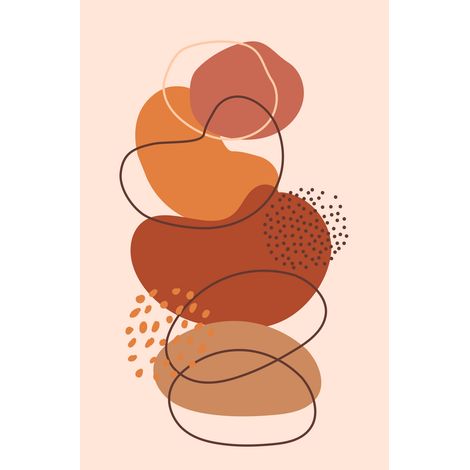 Papier peint panoramique - Boho - 130 cm x 198 cm (1/2)