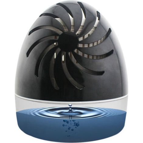 Absorbeur d'humidité pour pièces jusqu'à 20 m², déshumidificateur d'air anti-odeur et anti-moisissure (noir) (1/4)