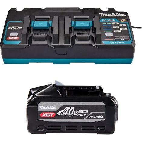 Makita BL4040F 40V Max 4Ah Li-ion XGT Battery + DC40RB 40V Twin Fast Charger (1/5)