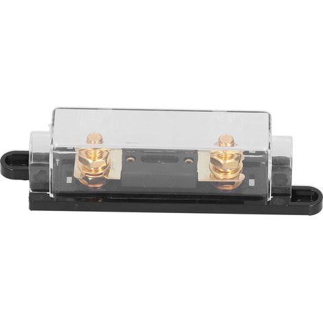 Jeffergarden Bloc porte-fusible 100A AGU Protection électrique pour amplificateur de puissance Audio de voiture fil de calibre 0/4