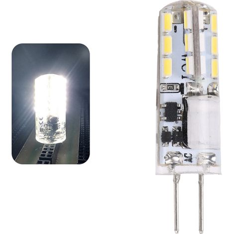 Ampoule G4 24 LED 2W 200LM Non Dimmable Blanc Froid 6000-6500K pour Lustre 12V AC/DC