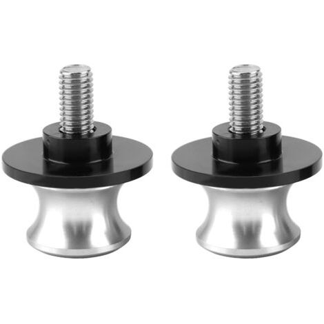 DEESSE SHOP-Yechiry Curseurs de Bobine de Support Arrière de Moto Durables CNC pour la stabilité du Bras Oscillant Fixe, 2 Bobines de Bras Oscillant pour Motos Générales, 2,9 Oz Noir/argent/titane, 1, (1/5)