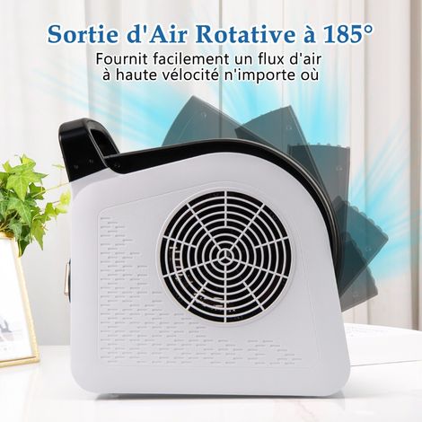 High Speed Blower Fan 3 Speeds Portable Fan with 185° Swivel Head 130W 552M³/H 2 AC Outlets (1/5)