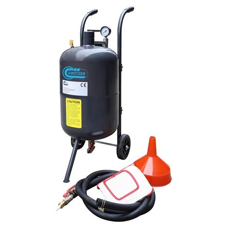 SwitZer 10 Gallon Sandblaster With Nozzle Pressure Gauge 2.5m Hose Filling Funnel