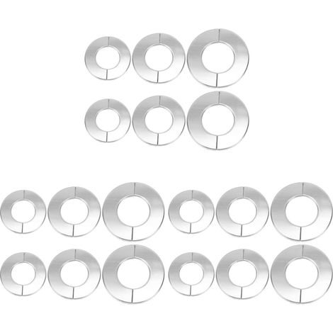 18pièces Couvercles Inoxydable Pour Tuyaux De Couvercles Éléguants Pour Robinet Et Canalisation Installation Facile Et Pratique Pour Salle De Bain Et Cuisine (1/5)