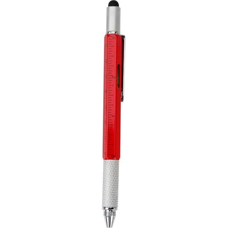 1 Stylo multifonction 6 en 1, tournevis métal, règle intégrée, stylet capacitif, niveau à bulle, usage bricolage(Q3 : Nouveaux produits pour le mois d'août) (1/5)