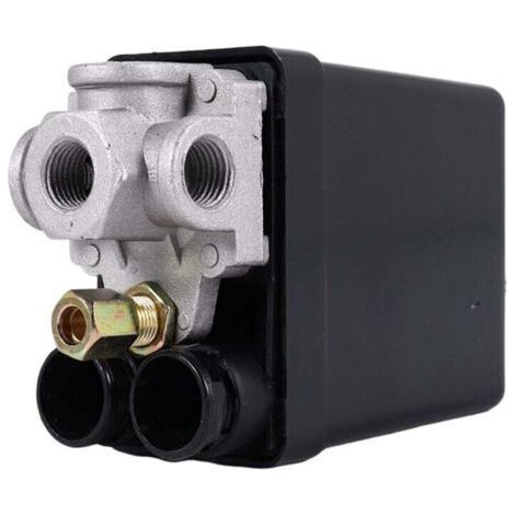 Heavy Duty Air Compressor Pressure Switch Control Valve 90 PSI -120 Black (1/4)