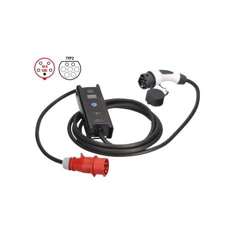 Mobiler Ladecontroller für Elektroautos Modus 2 IP45 - SCHWABE - 65151