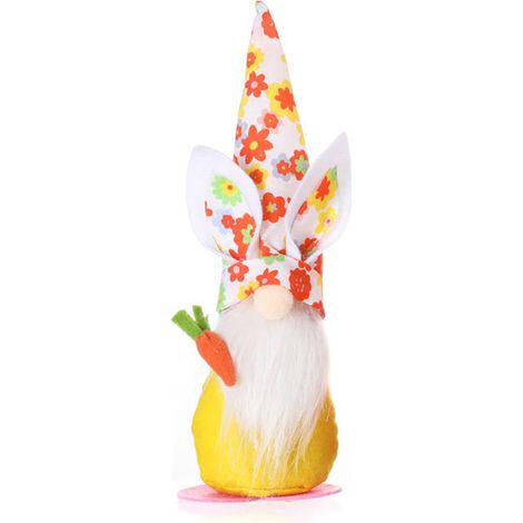 Poupée lapin de Pâques sans visage, gnome elf mignon avec oreilles de lapin, décoration maison, accessoire fête, cadeau enfant. (1/5)