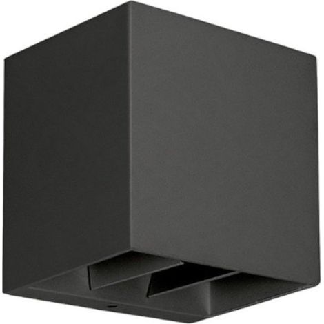 Applique moderno gea led ges2310 led ip65 alluminio antracite monoemissione