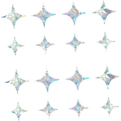 16pièces Autocollants Anti-collision Pour Fenêtres Stickers Statique Décoratifs Pour Prévenir Les Collisions Oiseaux Faciles à Appliquer Enlever (1/5)