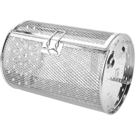 [LCS] Tambour de rôtissage en acier inoxydable, plat à four, pâtisserie, four, rôtissage, cuisson, rotation, noix, panier à griller, outil de grillade A (1/5)