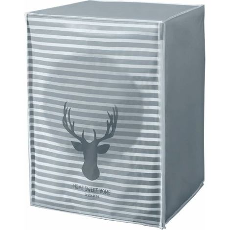 Housse anti-poussière pour machine à laver motif de dessin animé de protection solaire étanche adapté à la machine à laver à pulsateur (1/4)