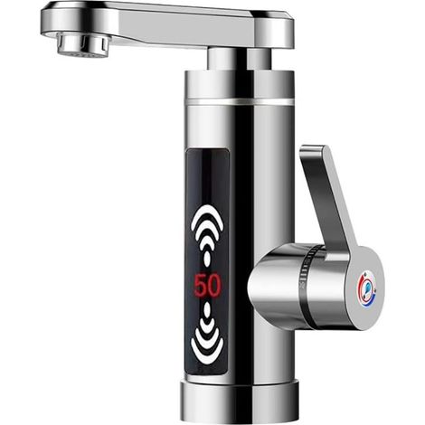 Electric Faucet LED Tank-free Water Heater-3KW Stainless Steel Instant Hot Water Tap Kitchen Hot Faucet (1/5)