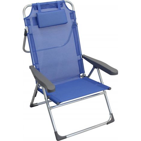 SPIAGGINA BIBIONE ALLUMINIO ALTA CON CUSCINO 67 X 65 X 99 H TEXTILENE (1/2)