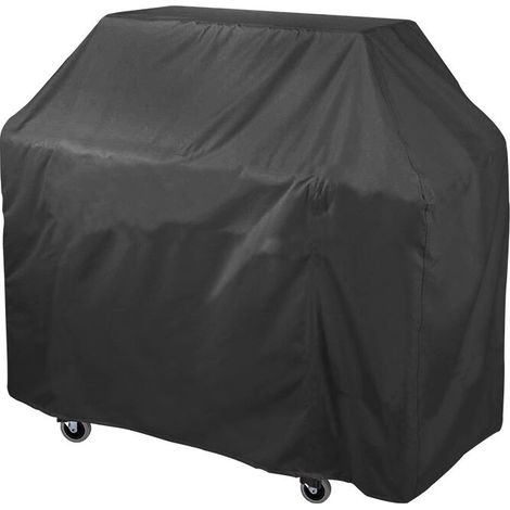 GROOFOO Housse Barbecue Bâche de Protection Résistante BBQ à Gaz Housse de Protection pour Barbecue avec Sac de Rangement Couverture de Grill Imperméable Anti Vent,UV,Eau,Poussière,Neige(147 x 61 x 12 (1/5)