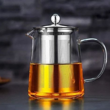 Thire en verre avec infuseurThire en verre avec brosse tasseThire en verre borosilicate transparent multicolore THEIERE ELECTRIQUE (1/4)