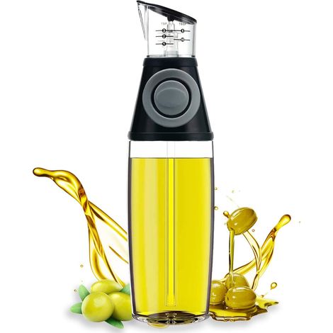 Distributeur d'huile et de vinaigre en verre de qualité supérieure de 500 ml (1/5)