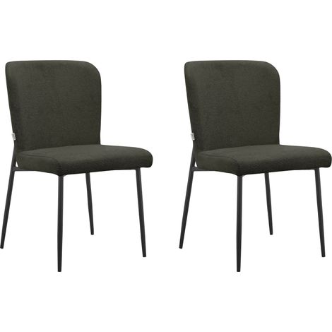 Oita-Chaise de salle à manger Pack 2 Anthracite (1/5)