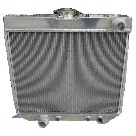Radiador de aluminio de 3 filas, 16 3/8" de alto x 19 3/4" de ancho, entrada superior de 1 1/2", salida inferior de 1 1/2". (1/5)