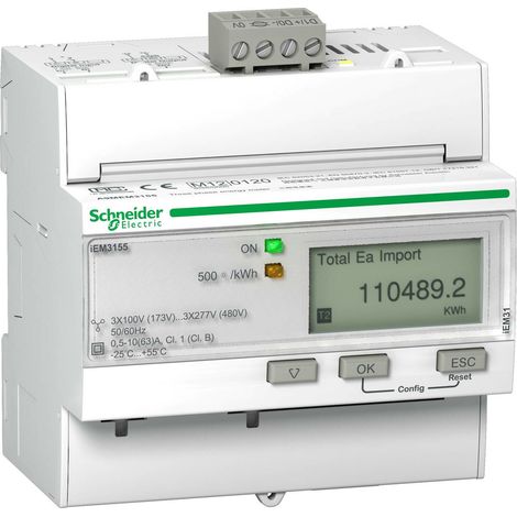[NEUWERTIG] B-Ware Schneider Electric A9 Mem3155 E Zähler Stromzähler Verbrauchszähler Digital 63 A