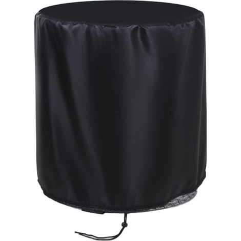 Housse Salon Jardin 52x58cm Tissu Argenté Enduit PU(Black) 210D Oxford pour haute densité, résistant pour déchirure, longue durée, ou blanc (1/5)