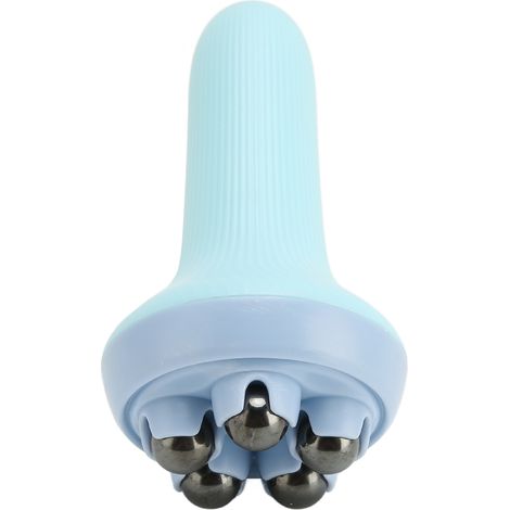 Rouleau de massage portable à billes magnétiques pour masser les muscles du cou et des jambes (bleu) (1/5)