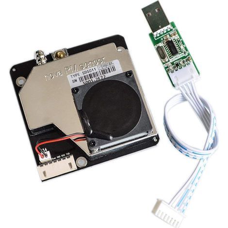 PM Sensor SDS011 Module de capteur de détection de la qualité de l'air PM2.5 Haute précision Super capteurs de poussière Sortie numérique (1/5)
