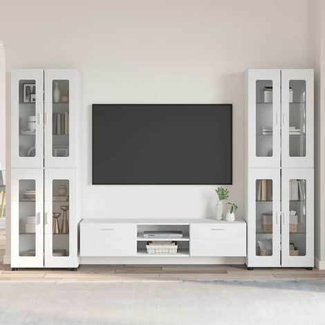 Conjunto de mueble de TV FLORIN 3 pcs Madera de ingeniería (1/5)