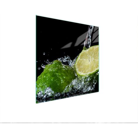 PIASTRA PROTETTIVA IN VETRO PER FORNELLO 50x52 LIMONE (1/5)