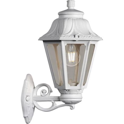 Applique esterno top light asti ap bi up e27 led ip55 resina
