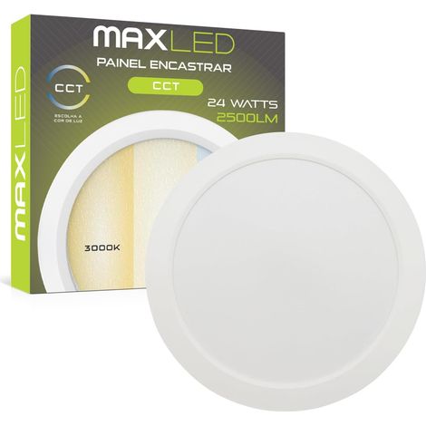 Spot Encastrable LED 24W 230V Ø220mm 2500LM Spots Plafonnier Non Dimmable 3000K-6500K Spots De Plafond Ultraplats Luminaires Encastrables Diamètre D'encastrement 187-200mm (1/5)