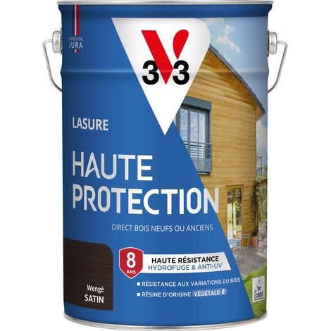 Lasure Haute Protection Biosourcée V33 wengé Satin - 5L