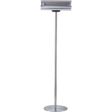 Sined Calefactor Infrarrojo Terra 2000 Calefactor De Suelo Reflectante 2000w Gris Equipado Con Curva Reflectora Ajustable y Concentración De Calor Con Mando a Distancia Ip65